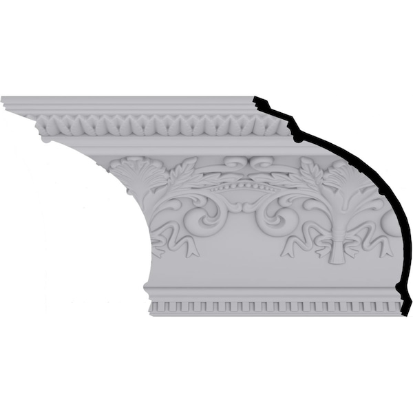 Ekena Millwork 11 3/8"H x 16"P x 19 5/8"F x 94 1/2"L, (16" Repeat), Sydney Crown Moulding MLD11X16X19SY - main